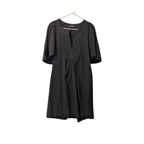 Tuckernuck Pomander Place Finley mini dress XS flutter sleeve black 100% cotton - Picture 6 of 6